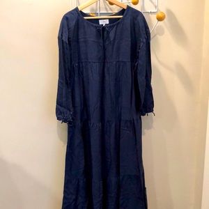 KOTN Poet Dress in navy blue